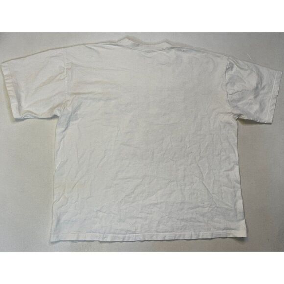 VINTAGE St Raymond's New York City Graphic T-shirt Men XXL White USA 90s - Picture 6 of 12